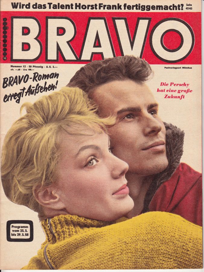 BRAVO magazine side cover Issue 12 23 March 1958