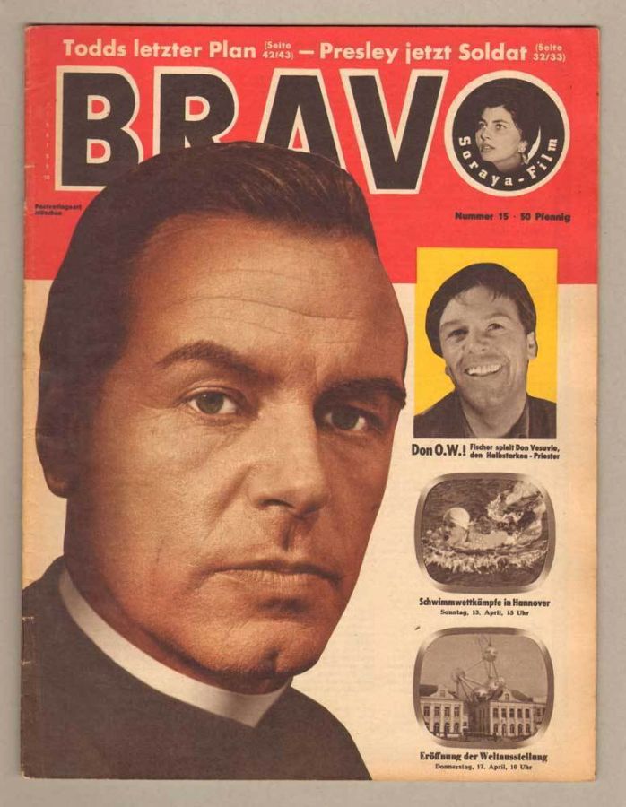 BRAVO magazine side cover Issue 15 13 April 1958