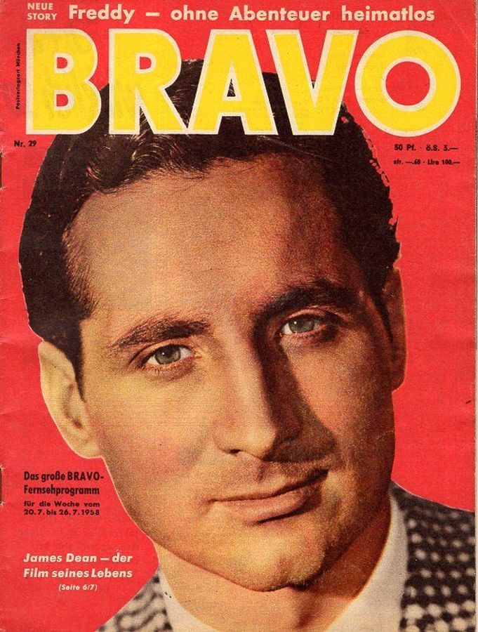 BRAVO magazine side cover Issue 29 20 July 1958