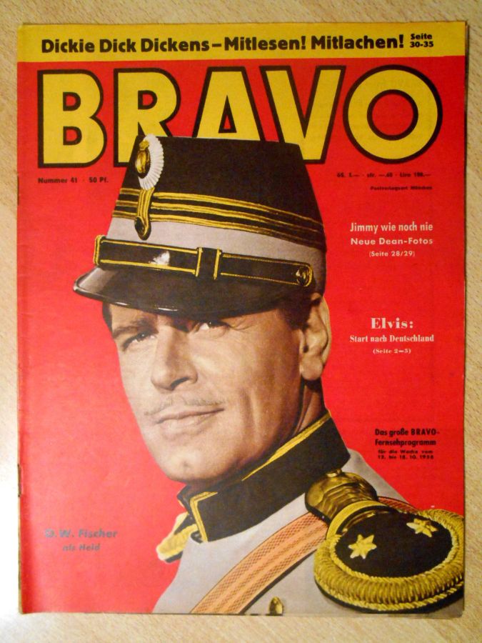 BRAVO magazine side cover Issue 41 12 October 1958