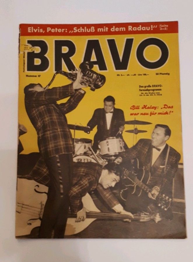 BRAVO magazine side cover Issue 47 23 November 1958