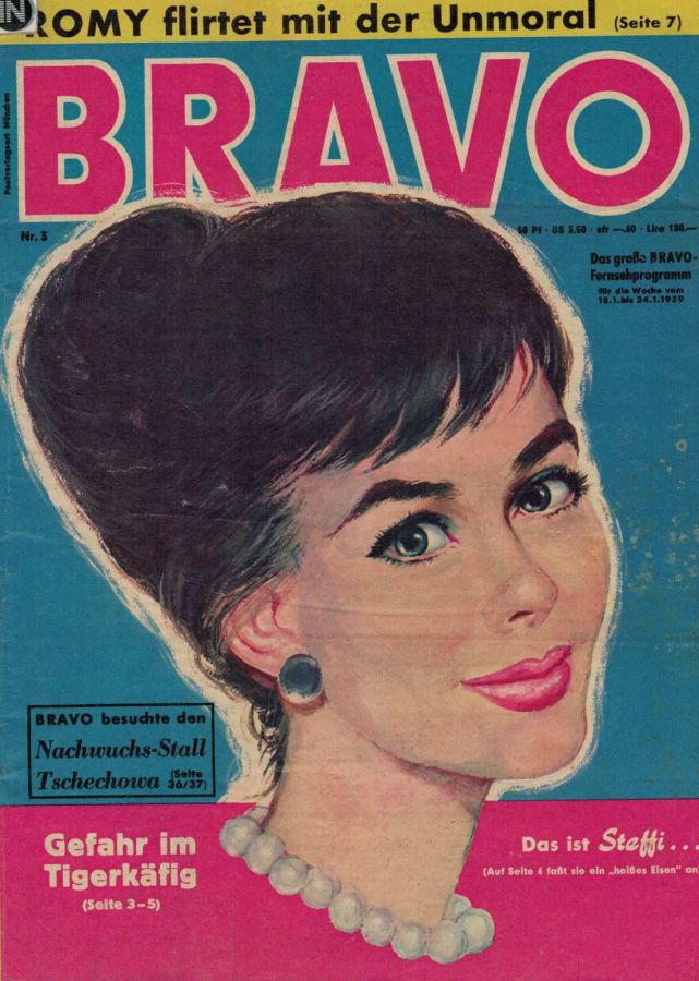 BRAVO magazine side cover Issue 3 18 January 1959