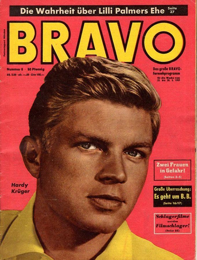 BRAVO magazine side cover Issue 8 22 February 1959