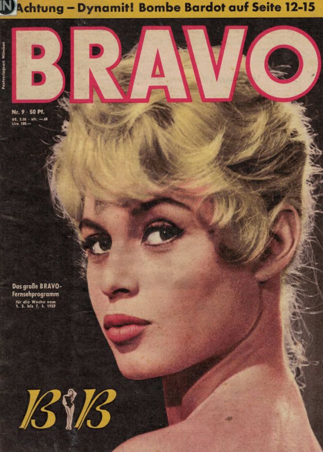 BRAVO magazine side cover Issue 9 1 March 1959