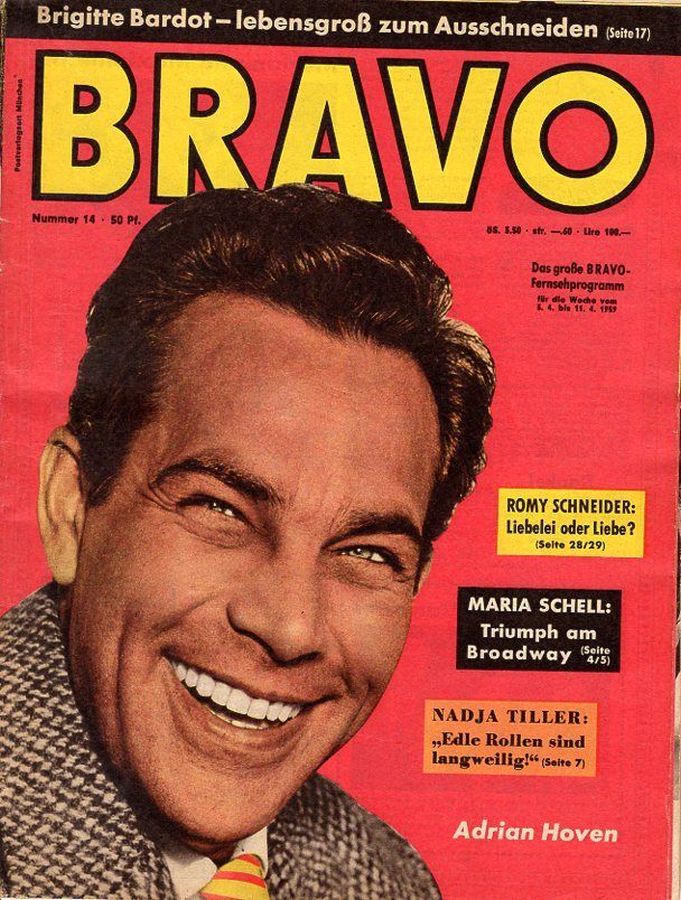 BRAVO magazine side cover Issue 14 5 April 1959