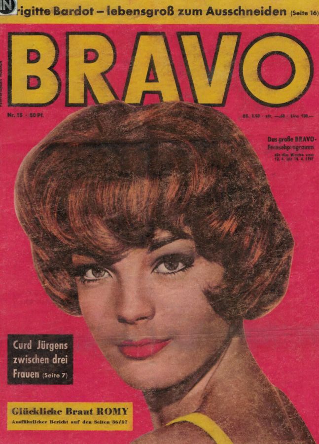 BRAVO magazine side cover Issue 15 12 April 1959