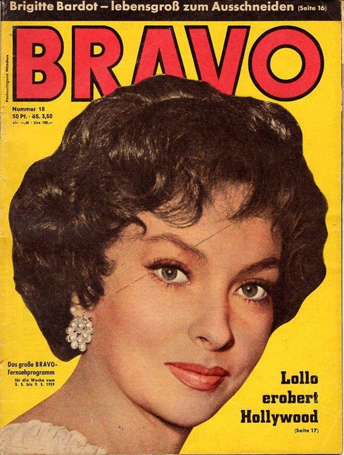BRAVO magazine side cover Issue 18 3 May 1959
