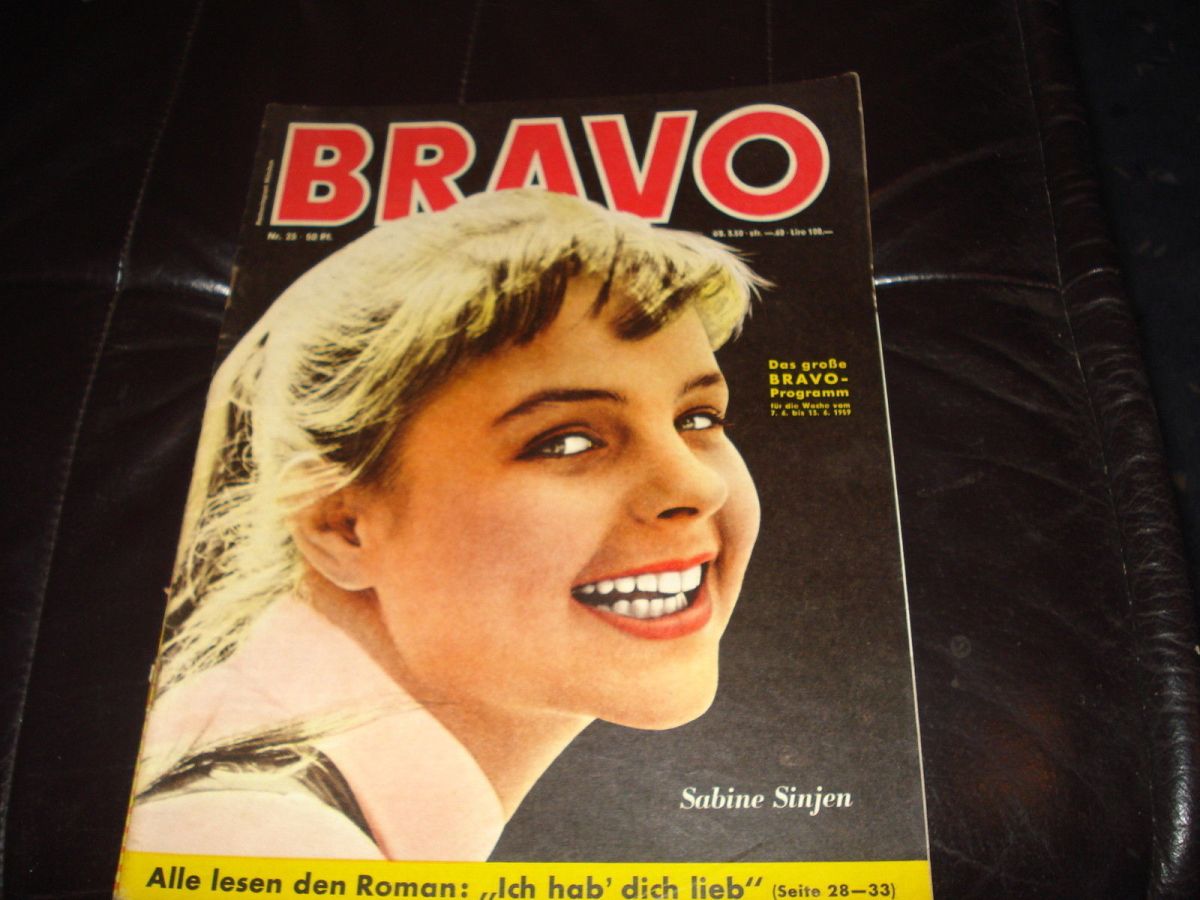 BRAVO magazine side cover Issue 23 7 June 1959