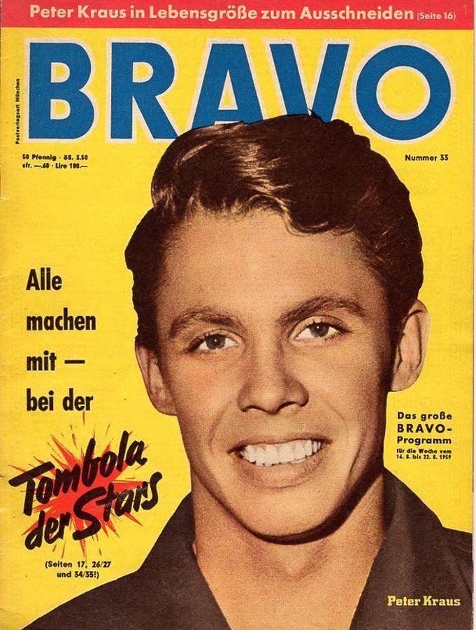 BRAVO magazine side cover Issue 33 16 August 1959