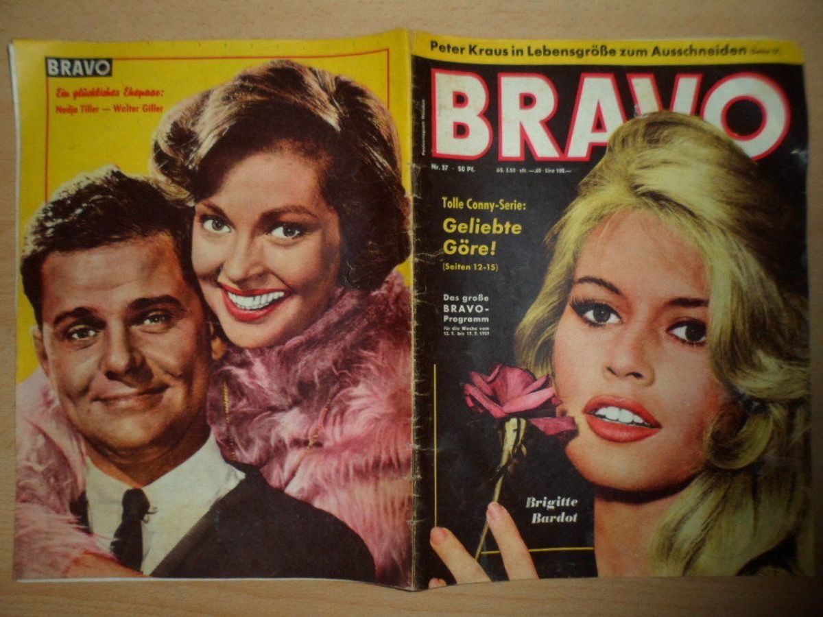 BRAVO magazine side cover Issue 37 13 September 1959