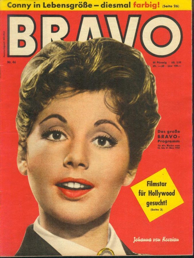 BRAVO magazine side cover Issue 46 15 November 1959