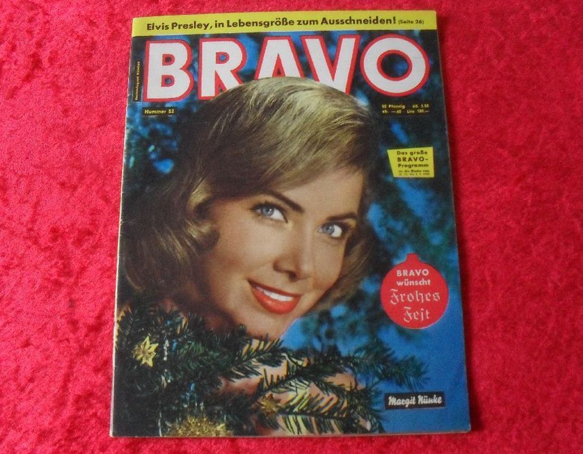BRAVO magazine side cover Issue 52 27 December 1959
