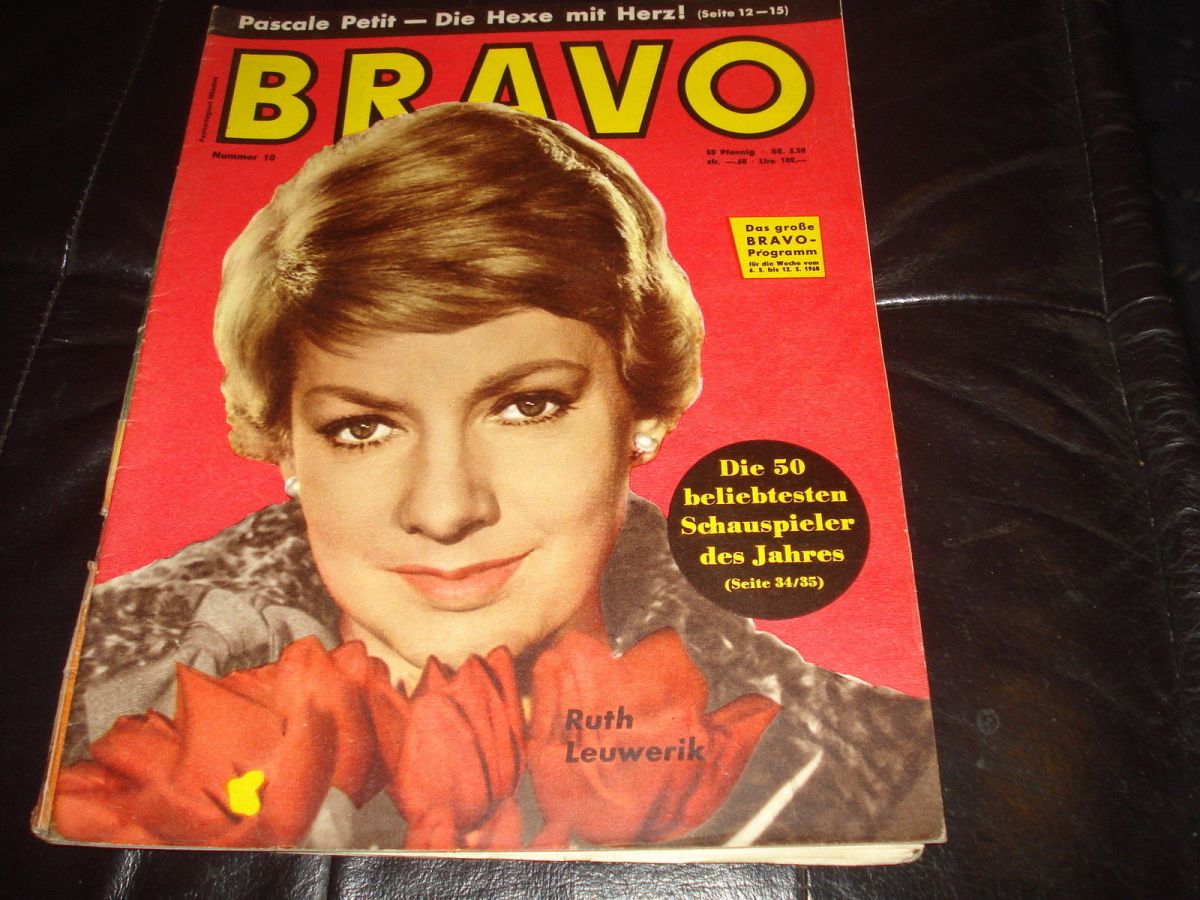 BRAVO magazine side cover Issue 10 6 March 1960