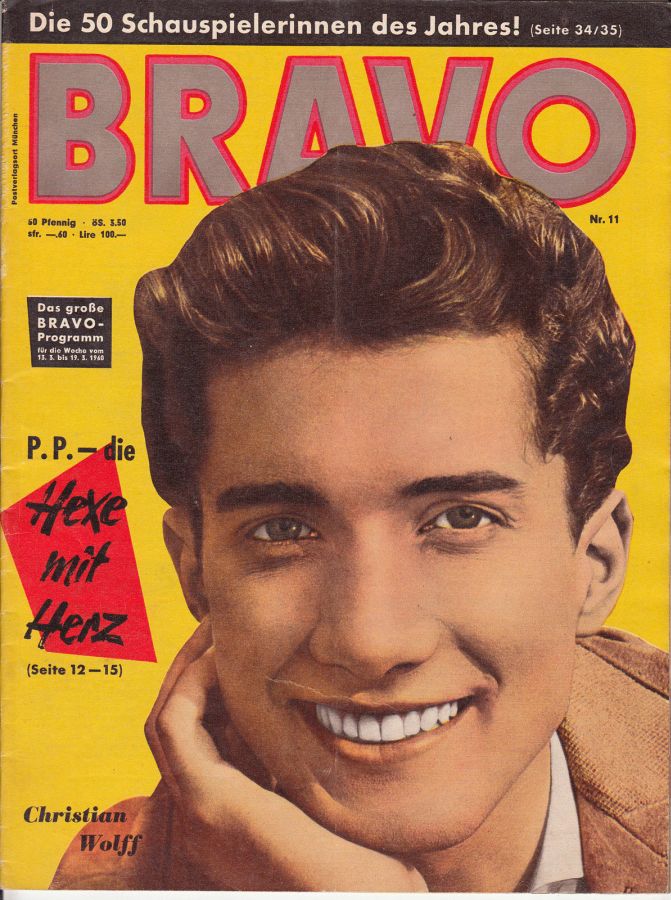 BRAVO magazine side cover Issue 11 13 March 1960