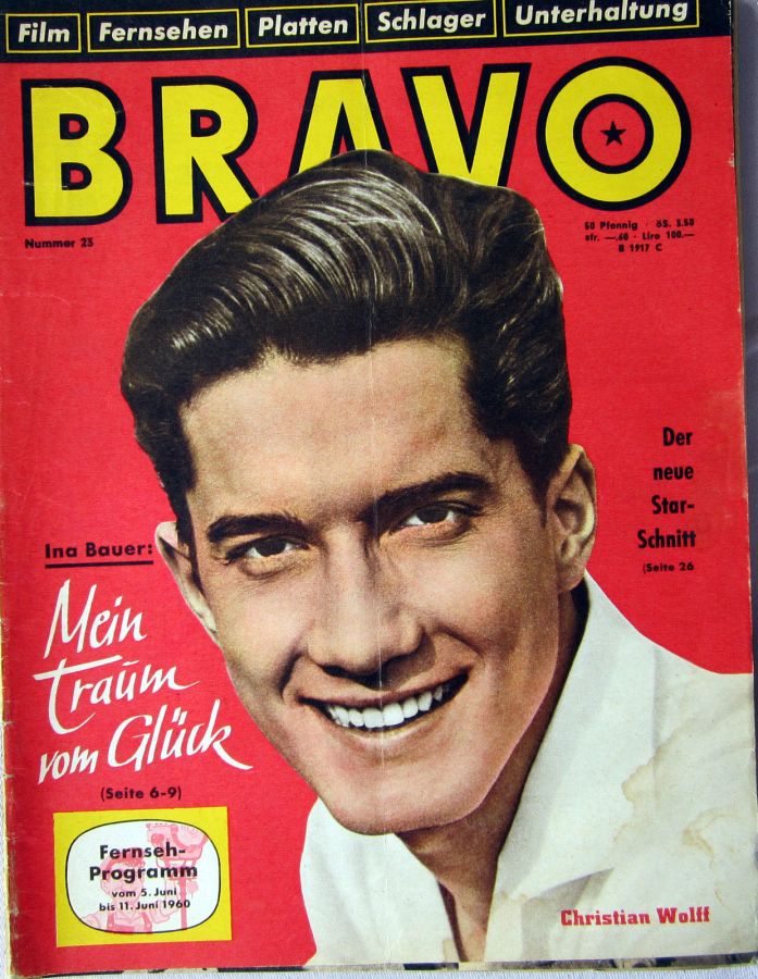 BRAVO magazine side cover Issue 23 5 June 1960