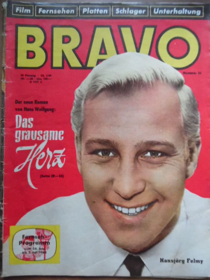 BRAVO magazine side cover Issue 26 26 June 1960