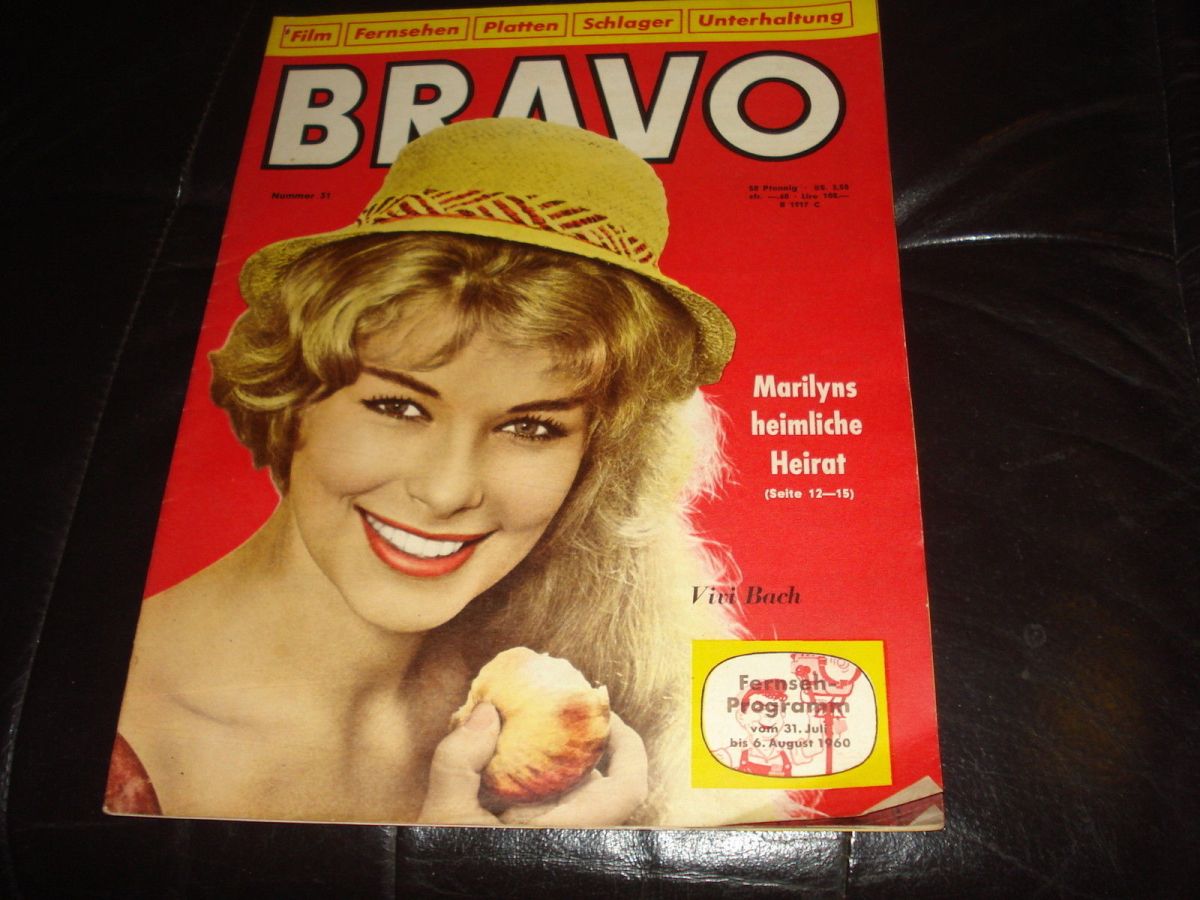 BRAVO magazine side cover Issue 31 31 July 1960