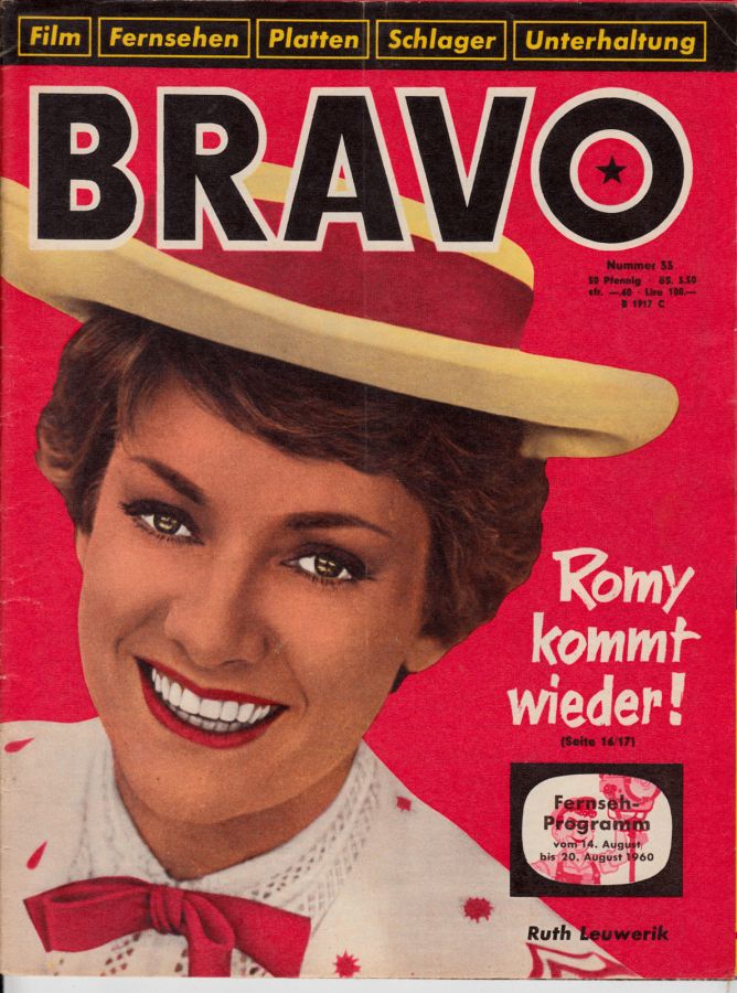 BRAVO magazine side cover Issue 33 14 August 1960