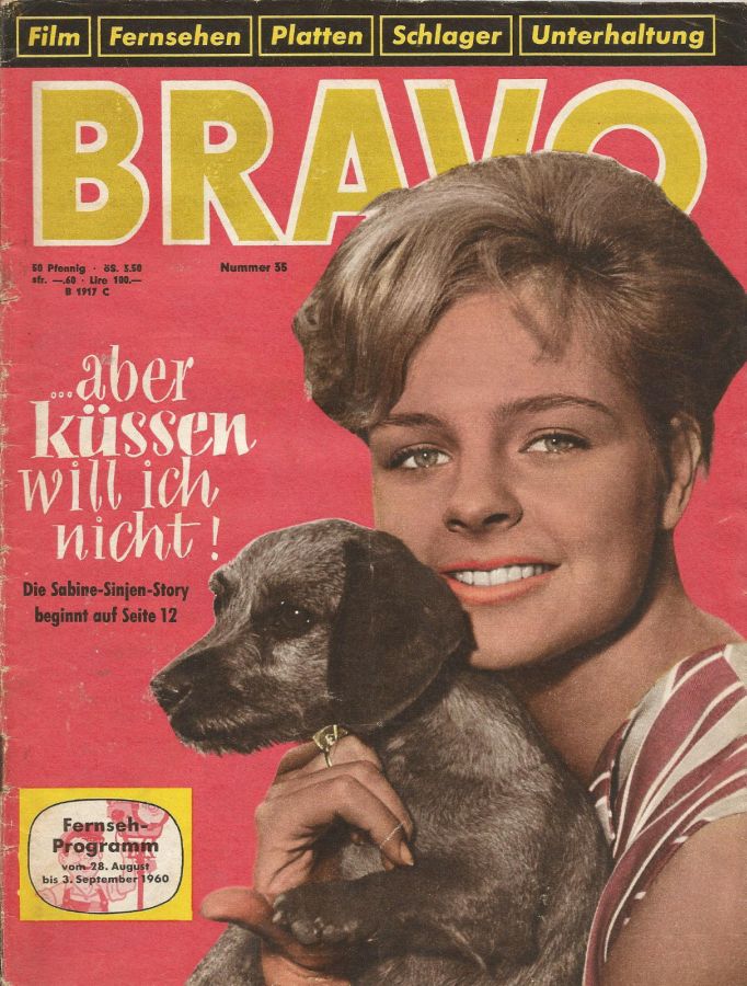 BRAVO magazine side cover Issue 35 28 August 1960