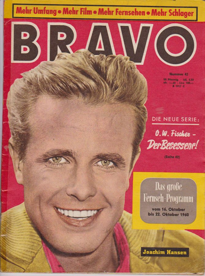 BRAVO magazine side cover Issue 42 16 October 1960