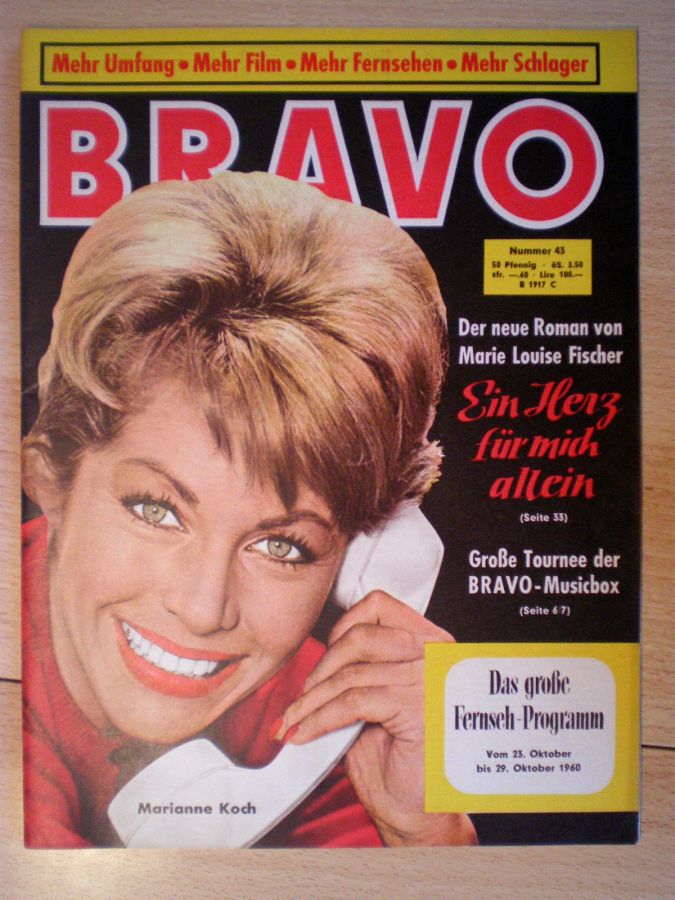 BRAVO magazine side cover Issue 43 23 October 1960