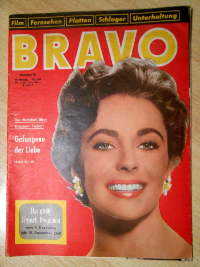 BRAVO magazine side cover Issue 49 4 December 1960