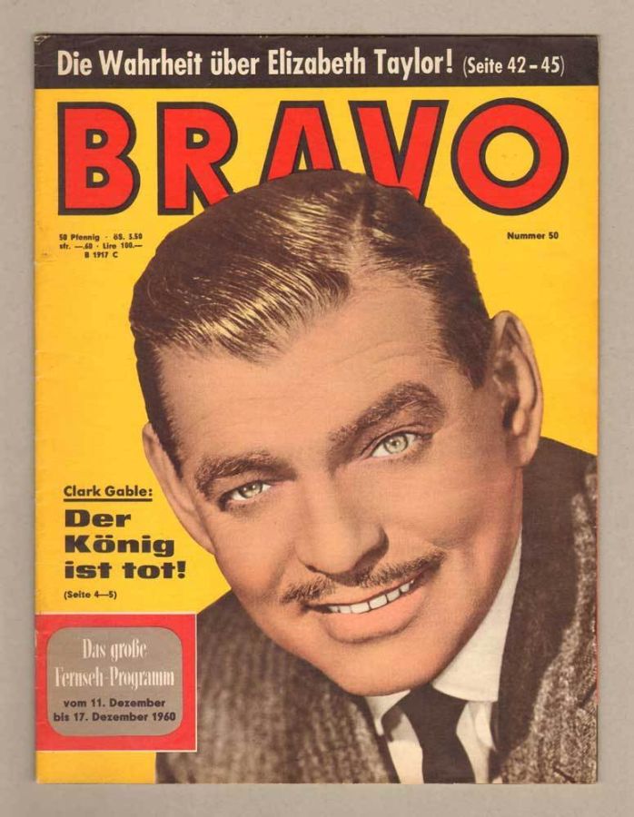 BRAVO magazine side cover Issue 50 11 December 1960