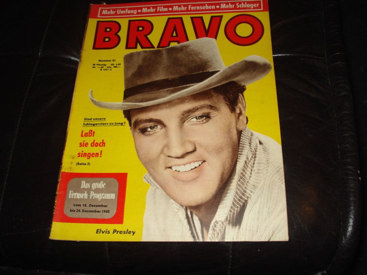 BRAVO magazine side cover Issue 51 18 December 1960