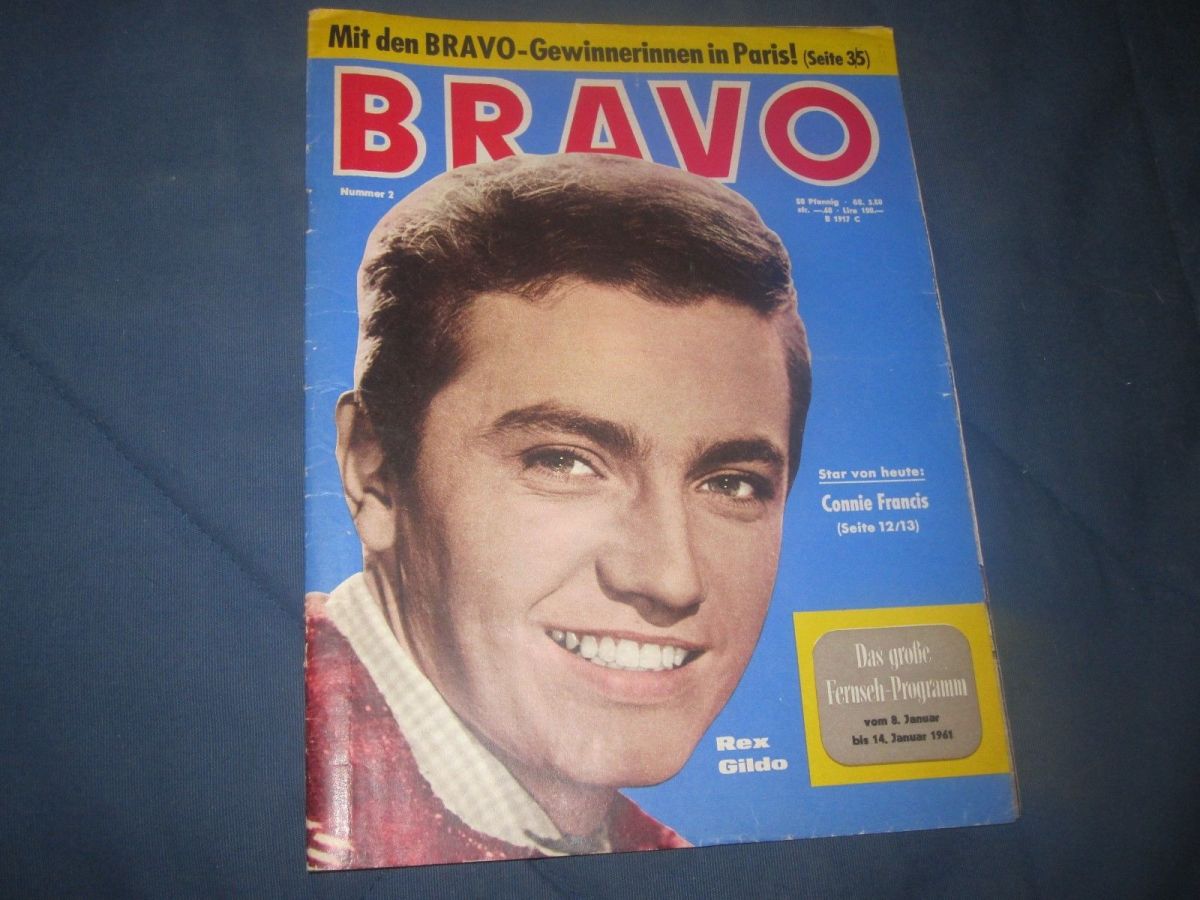 BRAVO magazine side cover Issue 2 8 January 1961