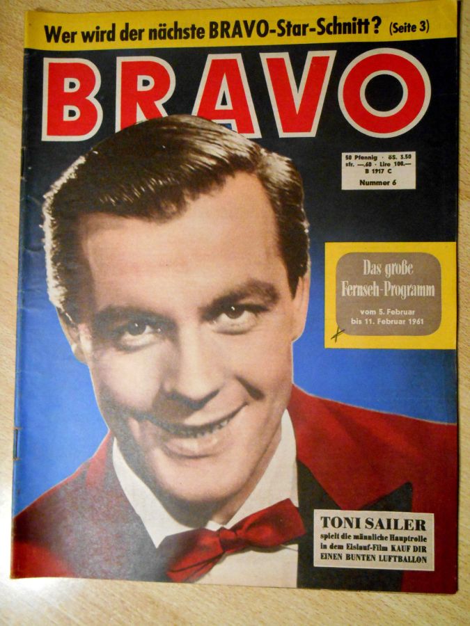 BRAVO magazine side cover Issue 6 5 February 1961
