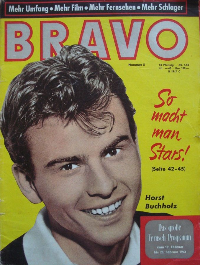 BRAVO magazine side cover Issue 8 19 February 1961