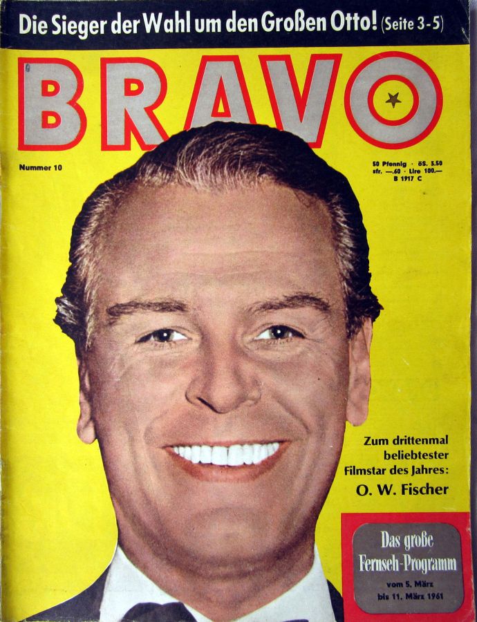 BRAVO magazine side cover Issue 10 5 March 1961