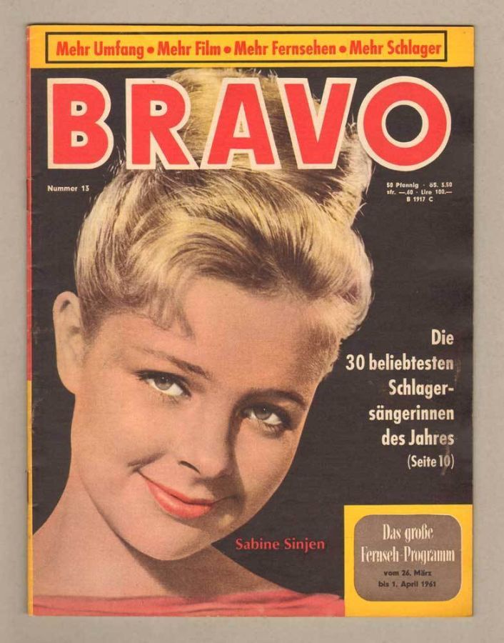 BRAVO magazine side cover Issue 13 26 March 1961