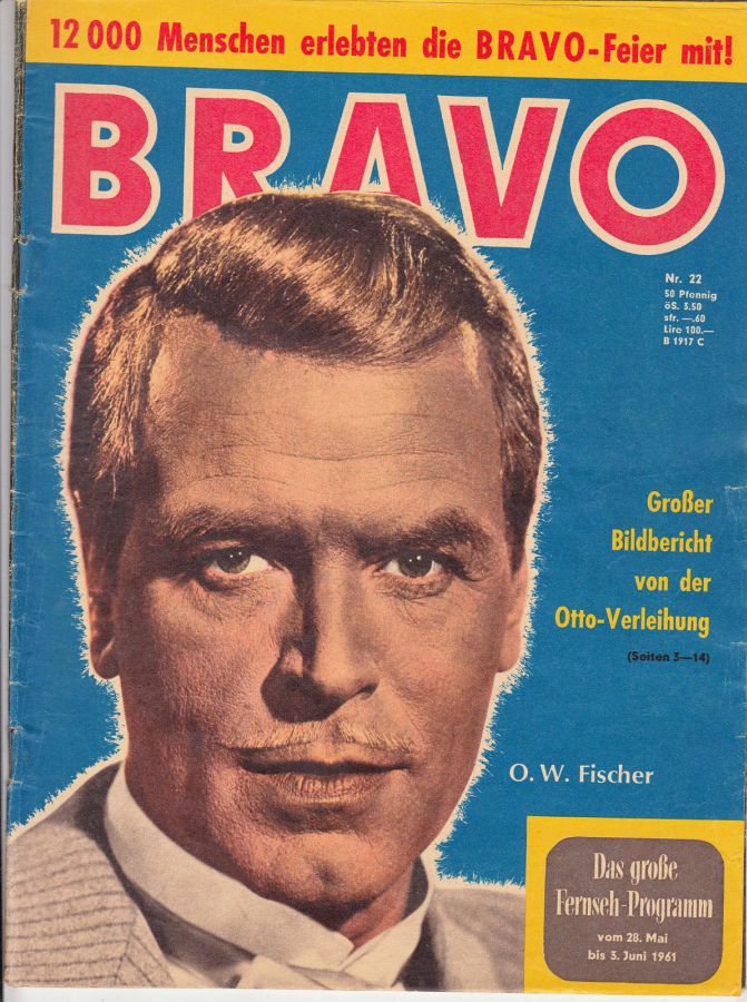 BRAVO magazine side cover Issue 22 28 May 1961