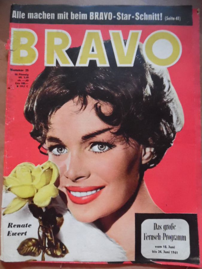 BRAVO magazine side cover Issue 25 18 June 1961