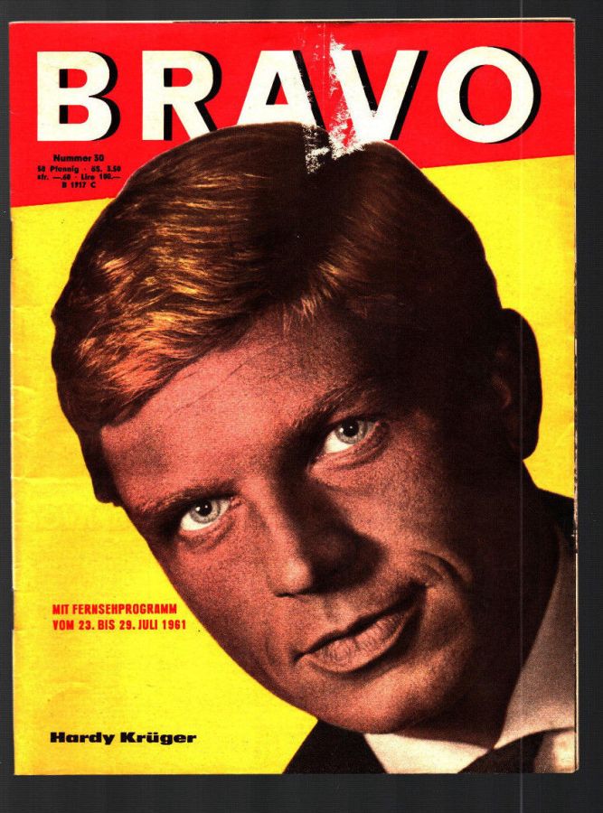 BRAVO magazine side cover Issue 30 23 July 1961