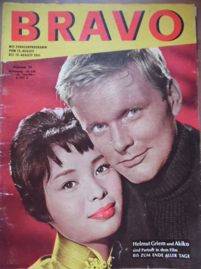 BRAVO magazine side cover Issue 33 13 August 1961
