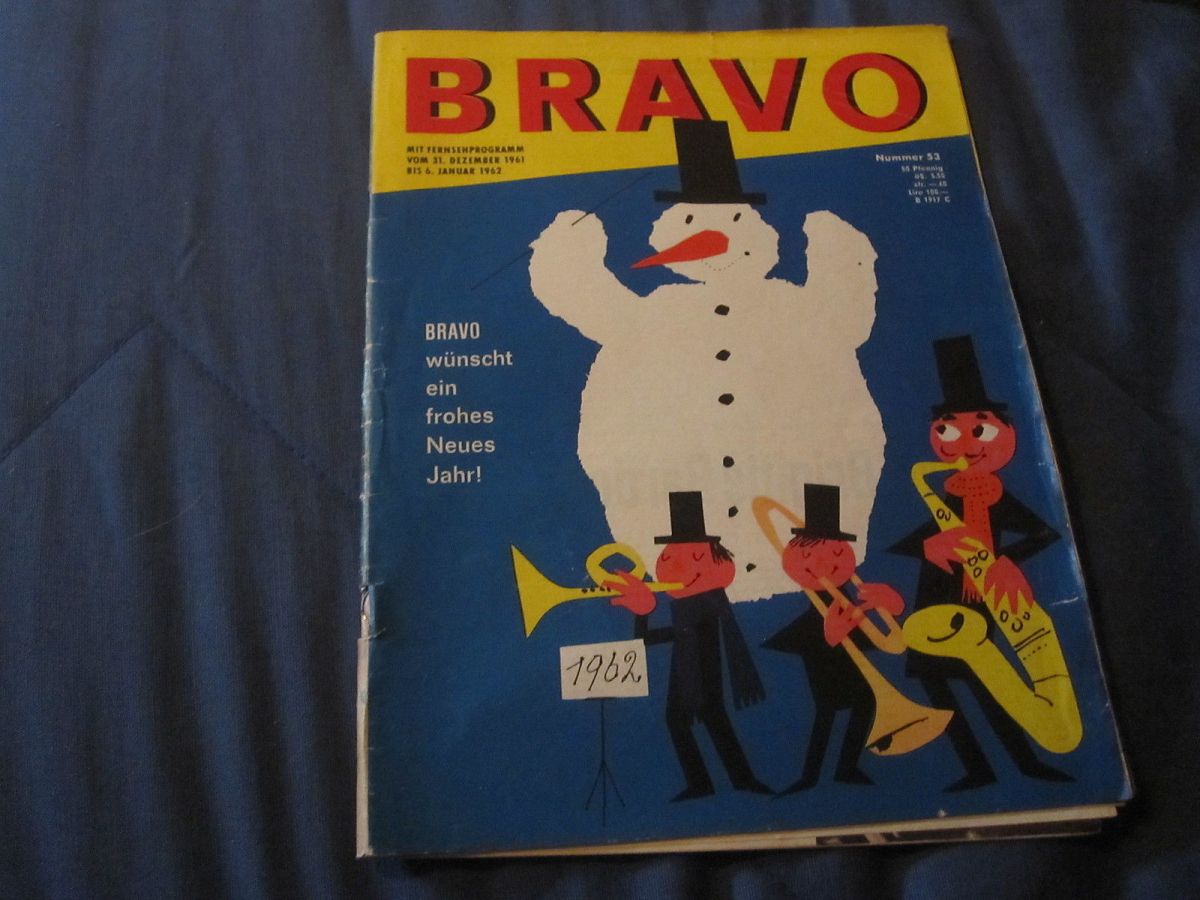 BRAVO magazine side cover Issue 53 31 December 1961