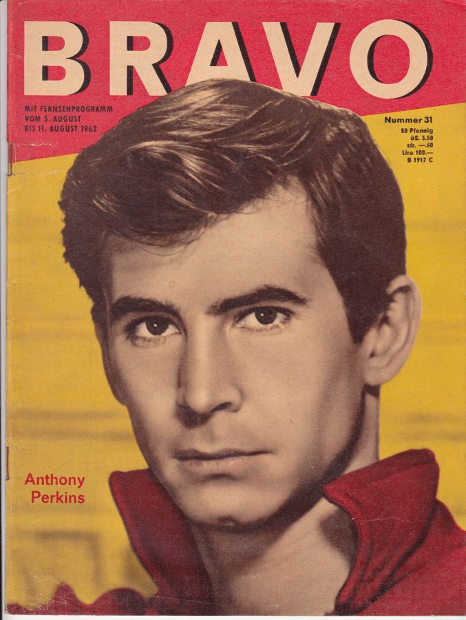 BRAVO magazine side cover Issue 31 5 August 1962