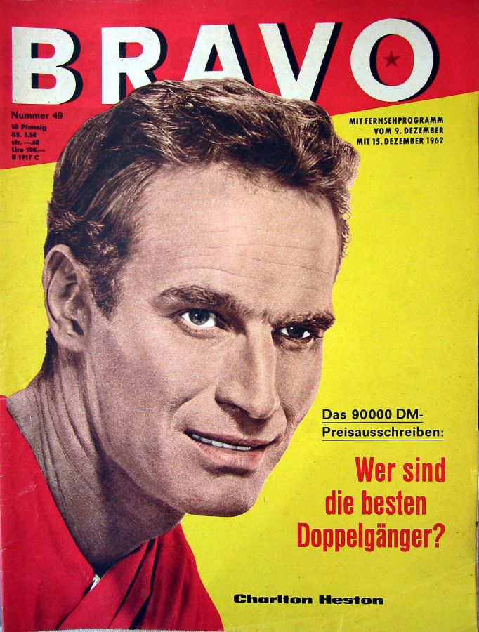 BRAVO magazine side cover Issue 49 9 December 1962