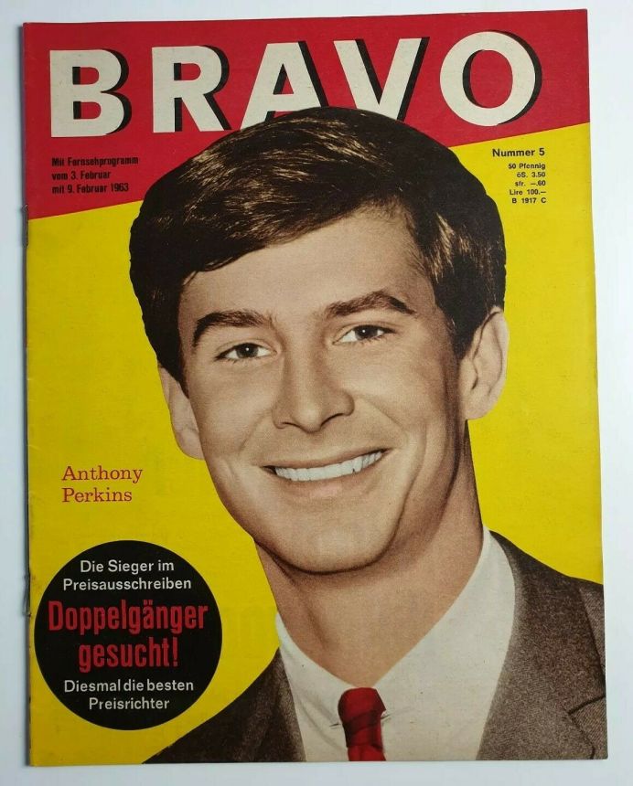 BRAVO magazine side cover Issue 5 3 February 1963