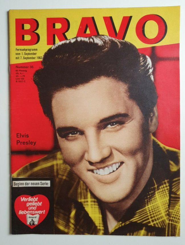 BRAVO magazine side cover Issue 35 1 September 1963