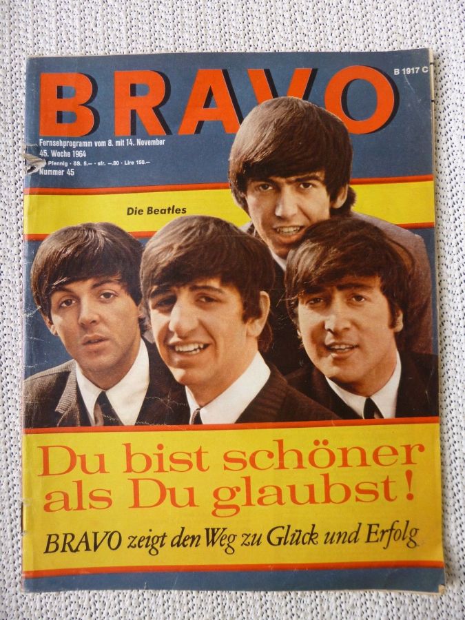 BRAVO magazine side cover Issue 45 8 November 1964