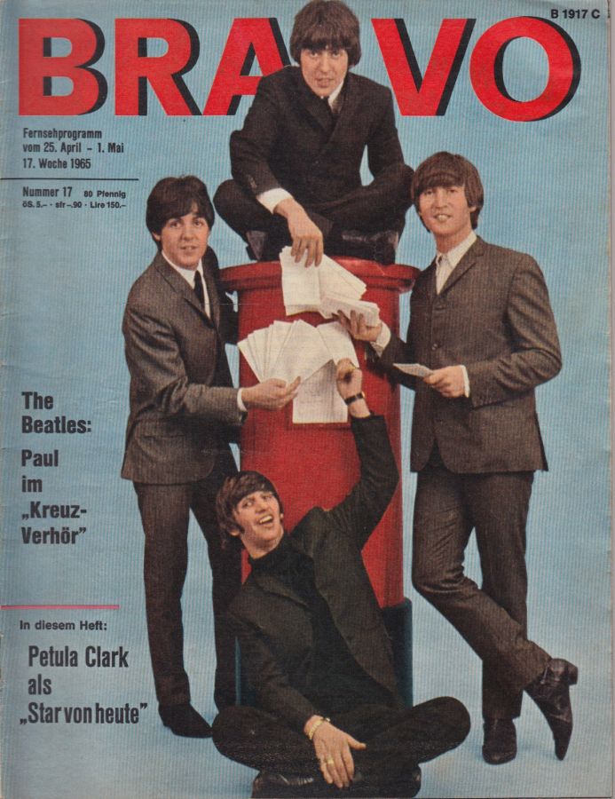 BRAVO magazine side cover Issue 17 25 April 1965