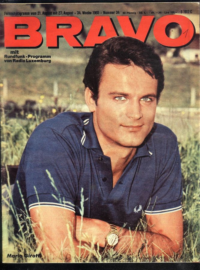 BRAVO magazine side cover Issue 34 21 August 1965