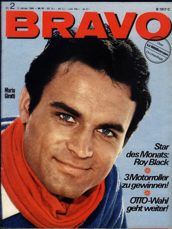 BRAVO magazine side cover Issue 2 3 January 1966