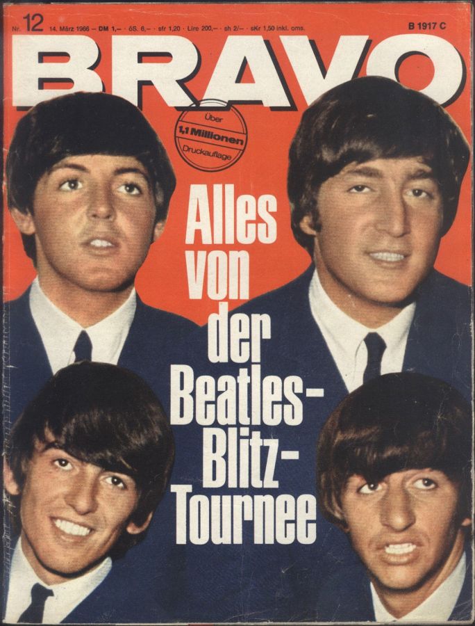 BRAVO magazine side cover Issue 12 14 March 1966