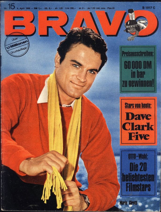 BRAVO magazine side cover Issue 15 4 April 1966