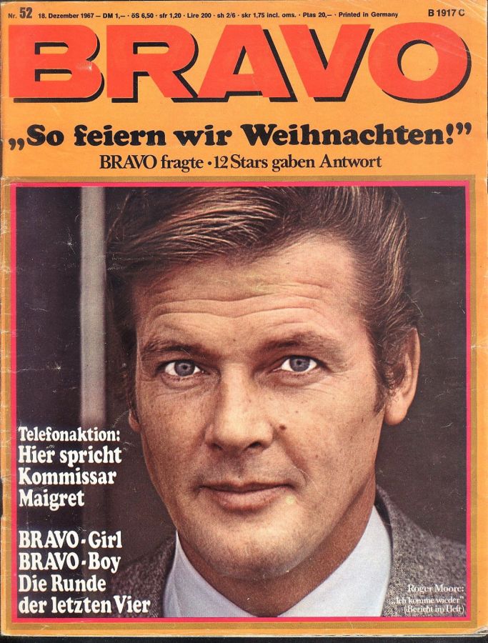 BRAVO magazine side cover Issue 52 18 December 1967