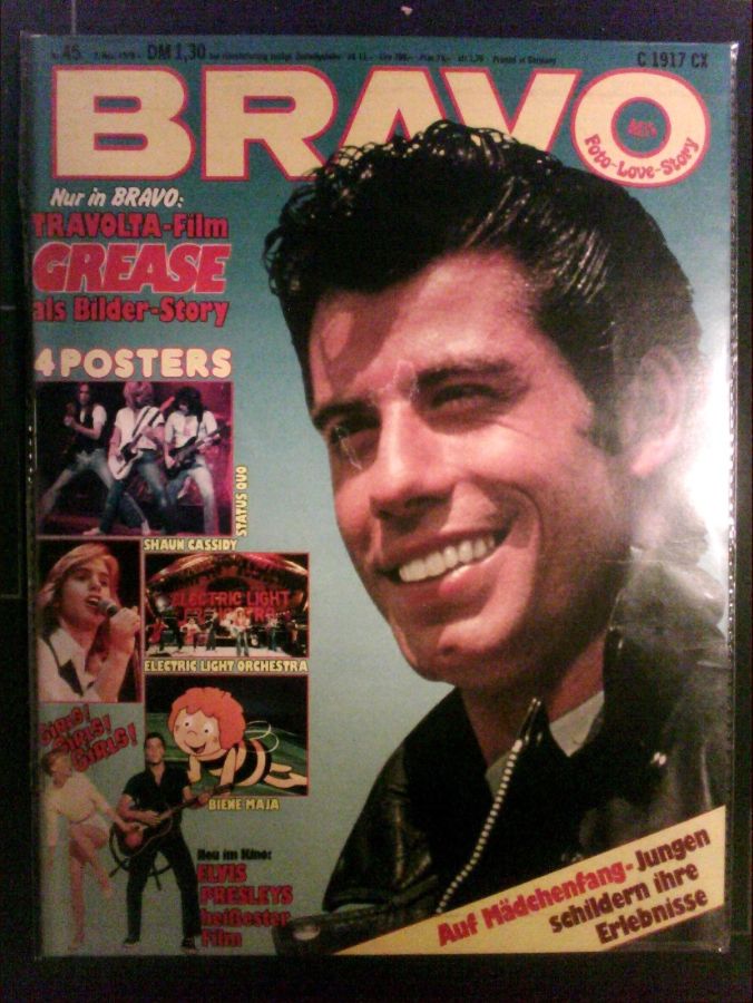 BRAVO magazine side cover Issue 45 2 November 1978